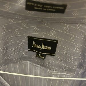 Neiman Marcus Lavender-Striped Dress Shirt